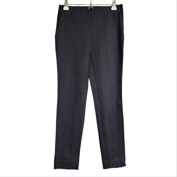 Anne Klein pull on houndstooth plaid ankle pants, size 4 - Picture 1 of 9